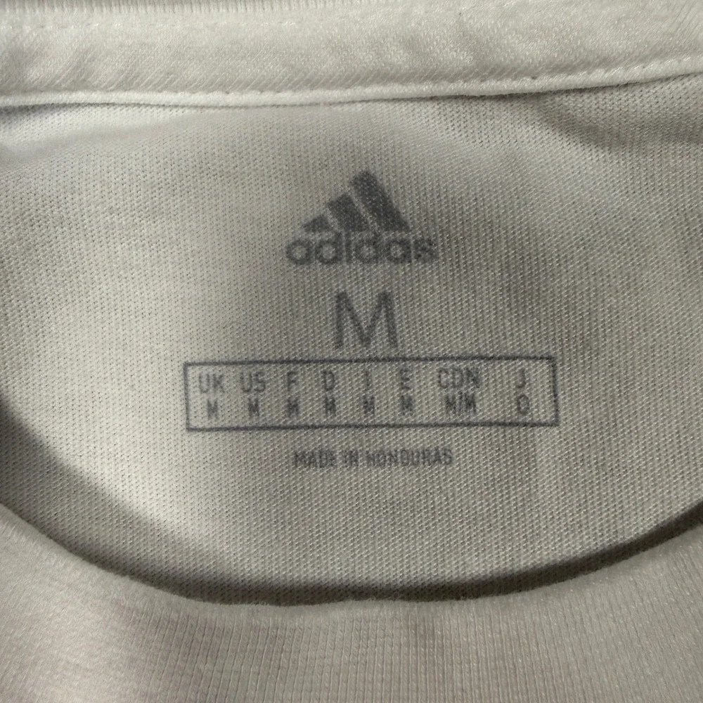 Adidas Hoosier Hysteria‎ Long Sleeve Shirt Mens Medium White Indiana Basketball